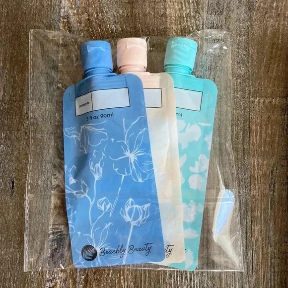 Beachly Beauty  | Tropical 🏝 Three Pack Travel Pouches - Picture 1 of 3